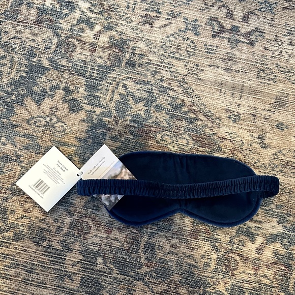 Elizabeth Scarlett Navy Eye Mask with Gold Elephant-NWT - Picture 3 of 3